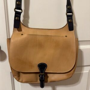 Patricia Nash Tan and Black Crossbody Bag
